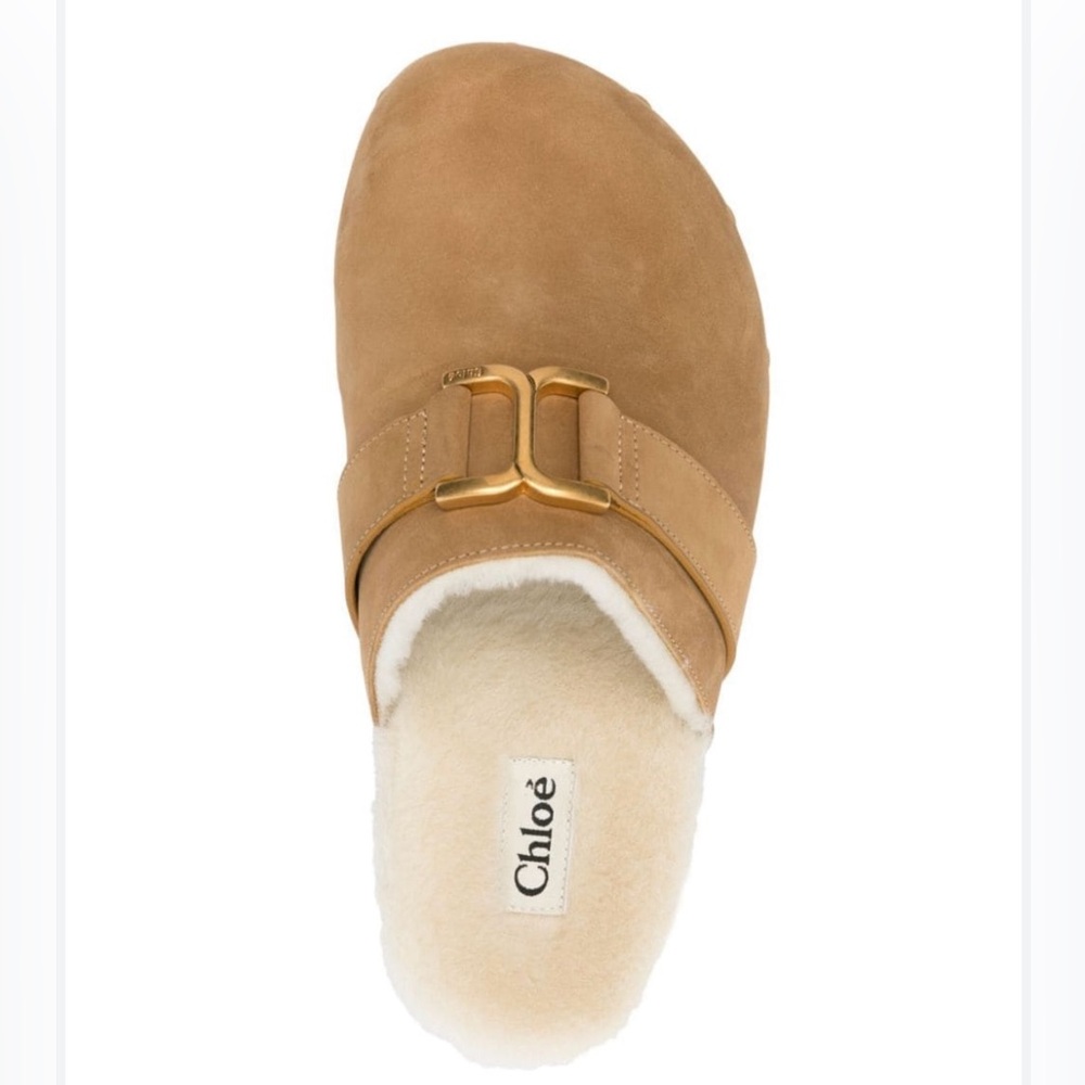 Chloé Marcie Shearling Clogs